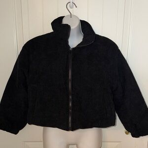 Elegant Black Teddy Jacket for Women